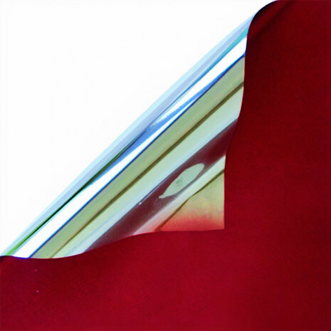 cadeaufolie metallic 200 x 70 cm rood