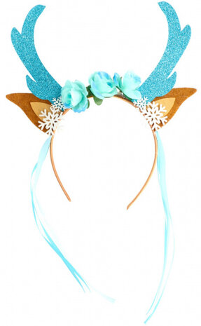 tiara Rendier polyester blauw one-size