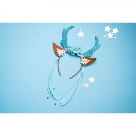 tiara Rendier polyester blauw one-size