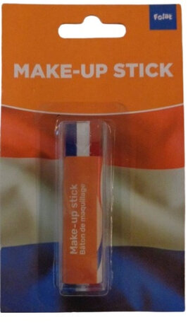 make-up stick Oranje 64 x 14 x 8 mm wax rood/wit/blauw