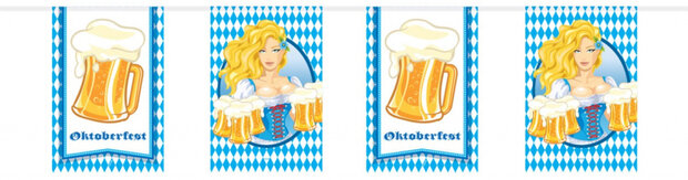 slingers Oktoberfest 10 meter blauw/geel