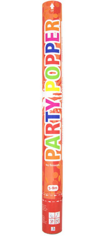 confetti kanon 57 cm rood
