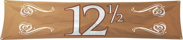 spandoek 12,5 jaar jubileum 180 cm polyester koper