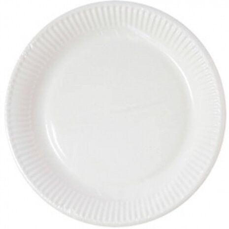 borden composteerbaar 23 cm papier wit 10 stuks
