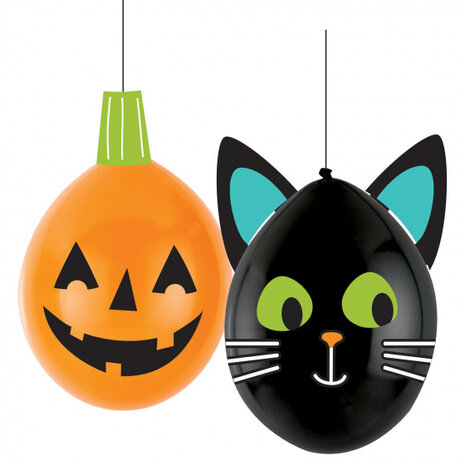 ballonnen DIY halloween 30 cm 2 stuks