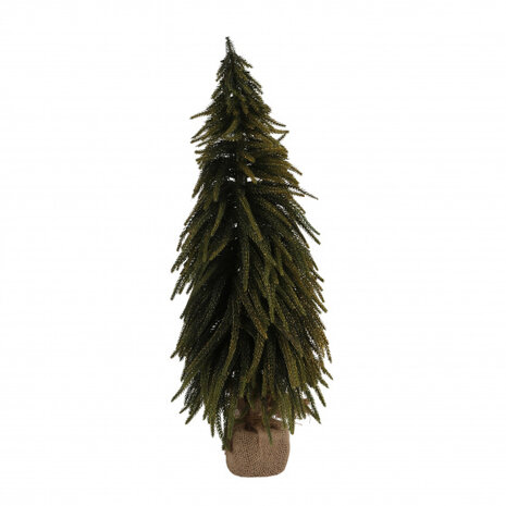 kunstkerstboom met glitter 60 cm groen 358-takken