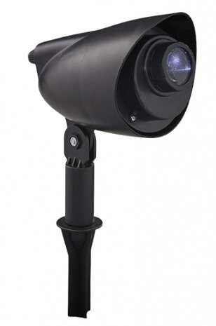 projector sneeuwvlok led IP44 11 x 31 cm zwart