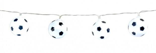 lichtsnoer partybal junior 140 cm polystyreen zwart/wit