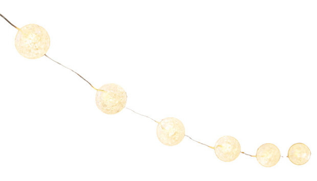 snoerverlichting Bollen 3 m 30 led IP44 warm wit