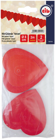 slinger Hearts 2 meter papier rood