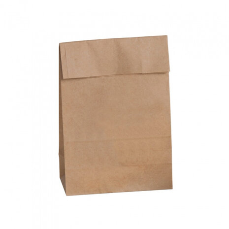 uitdeelzakjes junior 12 x 21 cm papier bruin 15 stuks