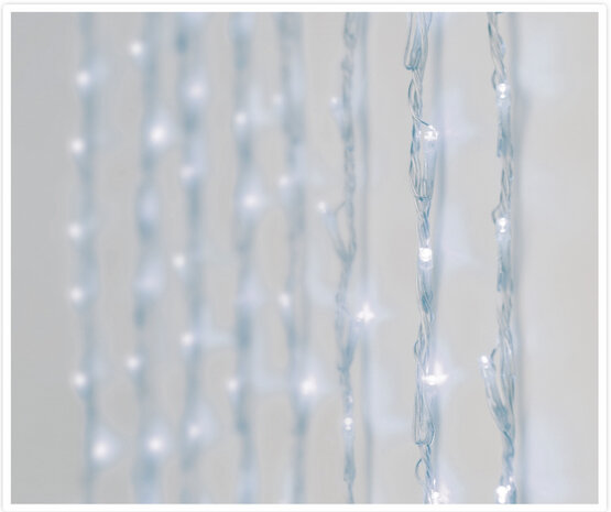 kerstverlichting Waterval 220 led 1 meter wit