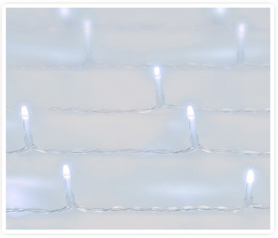 kerstverlichting Gordijn 480 led 2 meter wit