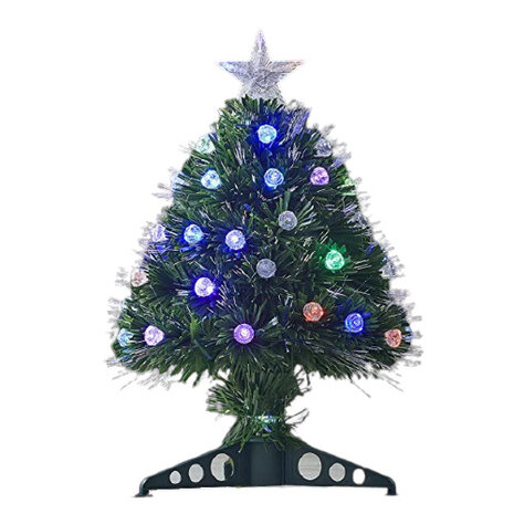 kunstkerstboom led 45 x 25 cm microvezel groen