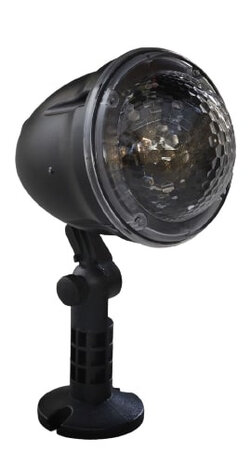 projector ster led 12,5 x 34 cm zwart/wit