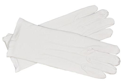 handschoenen 22 cm katoen wit maat XXL