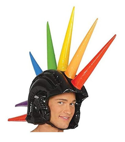 kuif opblaasbaar zwart one-size