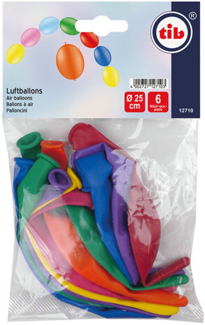 ballonnenslinger 25 cm latex 6 stuks