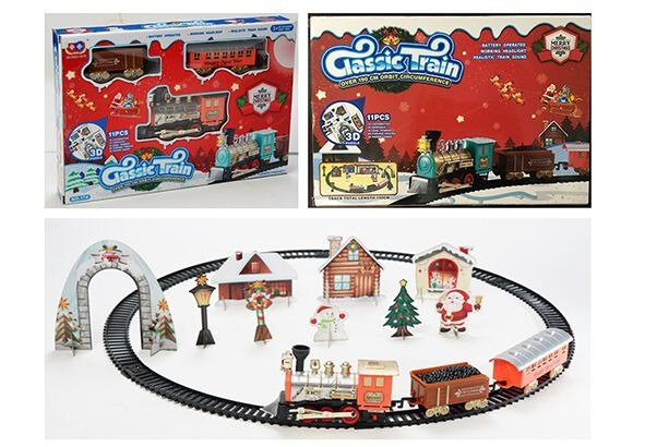 decoratietrein Classic Train staal 11-delig