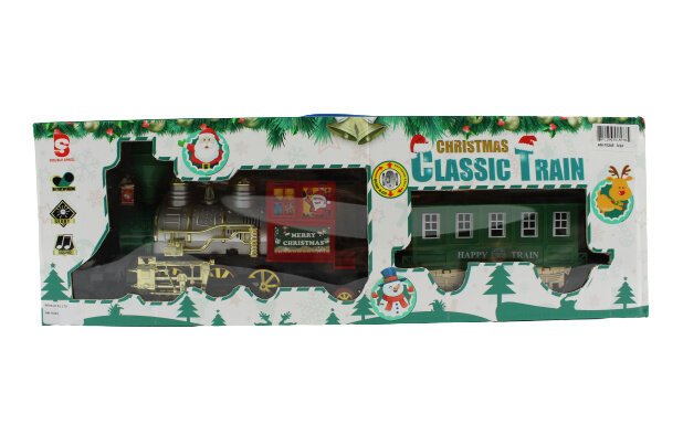 locomotief en wagon Christmas Classic Train 58 x 18 cm