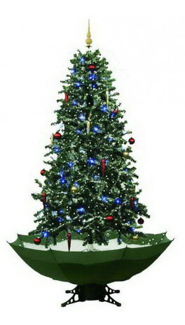 kunstkerstboom in plu led 170 x 105 cm groen