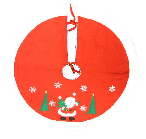 boomkleed Kerstman 91 cm polykatoen rood