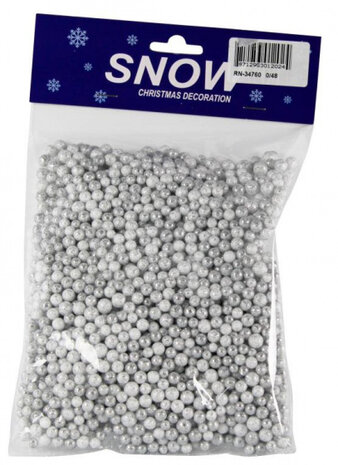 kerstdecoratie sneeuwballen 15 gram zilver