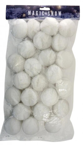 kerstslinger sneeuwballen 270 cm synthetisch wit