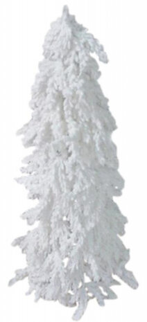 kunstkerstboom met sneeuw 80 cm wit