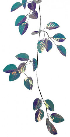 bladslinger Kerstmis 120 cm acryl groen/paars