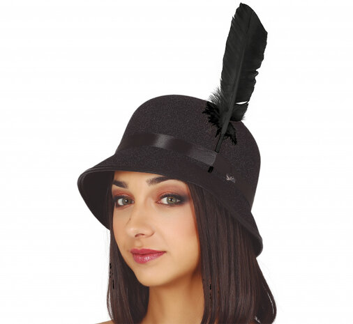veer 30 cm polyester zwart
