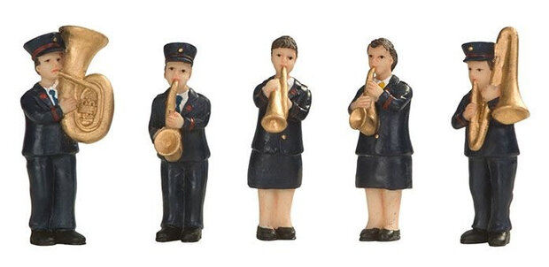 band Leger des Heils band blauw/goud 5 stuks