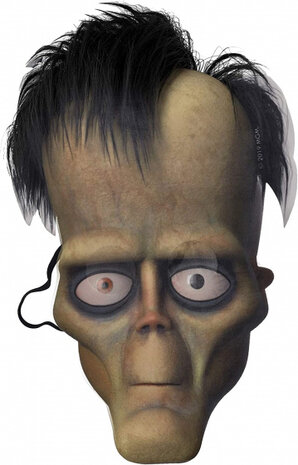 verkleedmasker Lurch junior zwart one-size