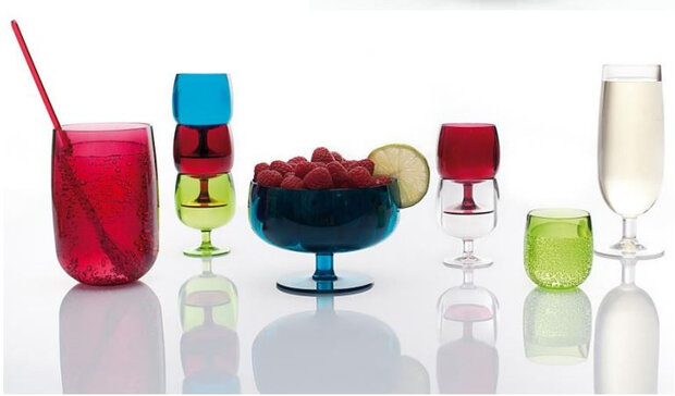 longdrinkglas Stacky 440 ml rood