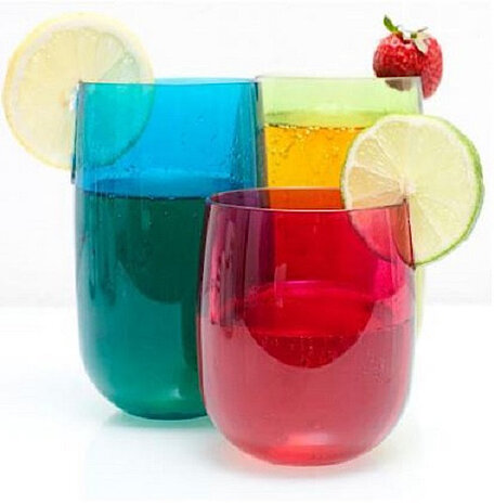 longdrinkglas Stacky 440 ml rood