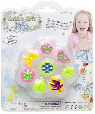 ringenset Fashion Girl&#039;s meisjes 8-delig