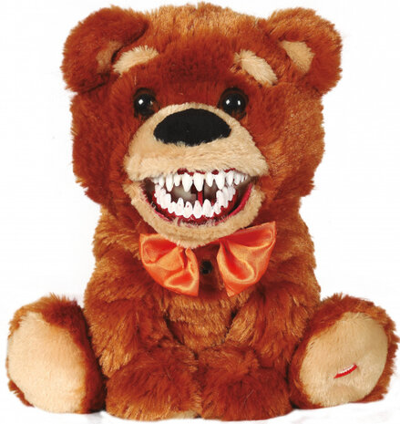 decoratieknuffelbeer Halloween led 25 cm PE bruin