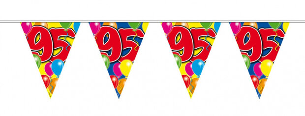 slinger 95 Jaar 10 meter rood
