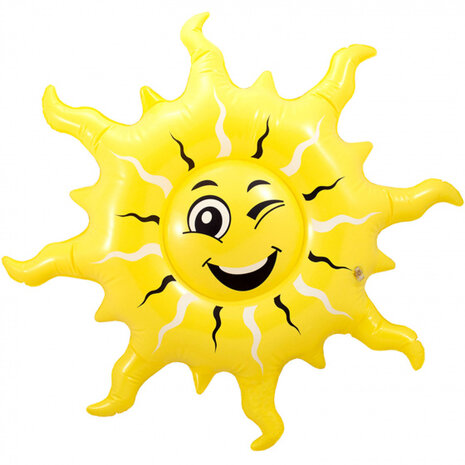 opblaasbare zon 60 cm geel