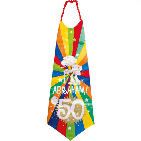 stropdas Abraham heren 20 cm polyester