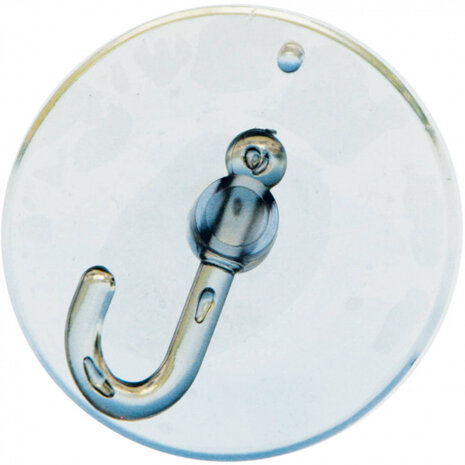 zuignaphaken 5 cm rubber transparant 8 stuks