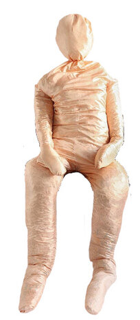 opvulpop Abraham/Sarah 185 cm polyester beige