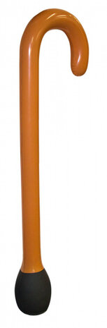 wandelstok opblaasbaar 90cm bruin, zwart