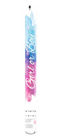 partypopper gender reveal meisjes 57 cm roze