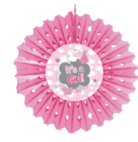 honeycomb It&#039;s a Girl 30 cm papier roze