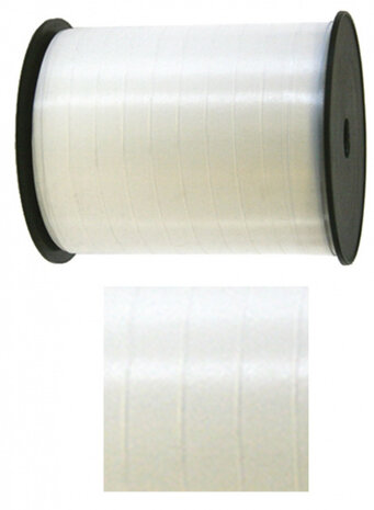 feestlint 500 meter polyester wit
