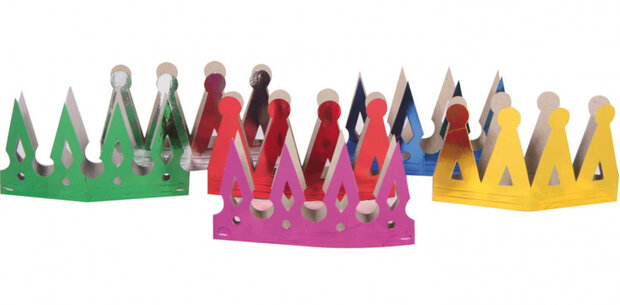 kroontjes 12 x 10 cm papier 6 stuks