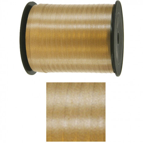 feestlint 5 mm polyester goud 500 meter
