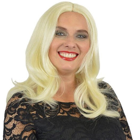 pruik Yvette dames synthetisch platinablond