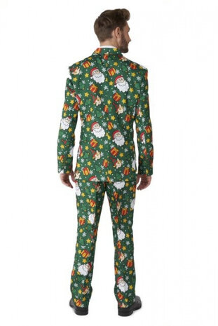 verkleedpak Santa Elves heren polyester groen mt 46